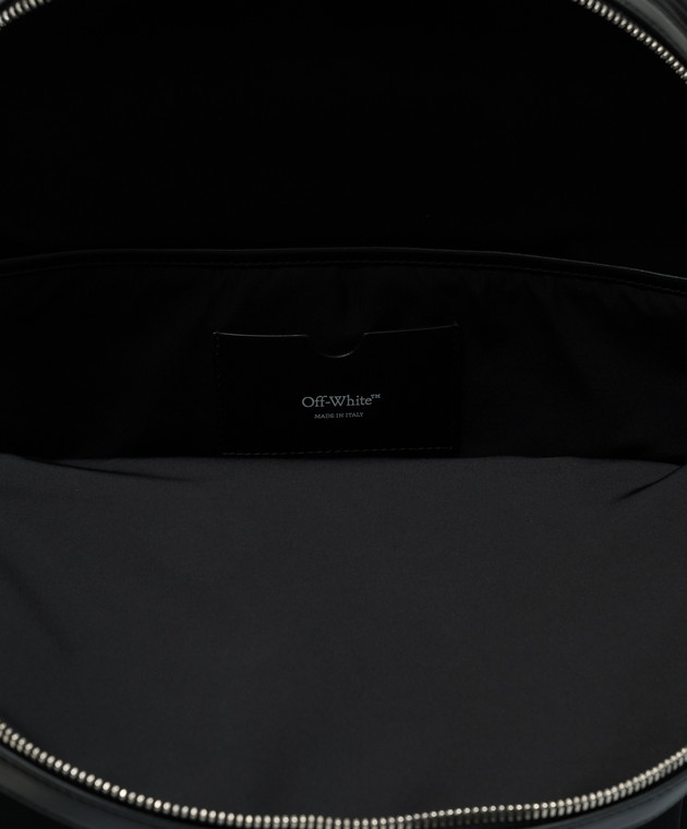 Off-White Черный рюкзак с аппликацией логотипа OMNB109F24FAB002 изображение 4