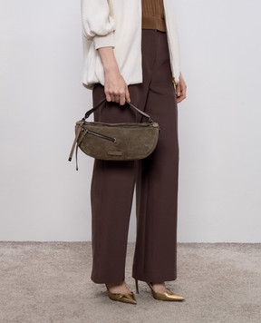 Gianni Chiarini Коричнева замшева сумка-багет Cindy BS11700CMPL