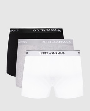 Dolce&Gabbana Набір трусів-боксерів з візерунком логотипа M9D82JONN95