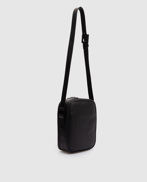Kiton Черная кожаная сумка с логотипом UBA0112N01228