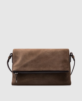 Brunello Cucinelli Коричнева замшева сумка Essence MBDLD2747P