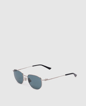 Bottega Veneta Сріблясті сонцезахисні окуляри Split Panthos 779505V4450