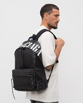 Balenciaga Черный кожаный рюкзак 8272062ABVX
