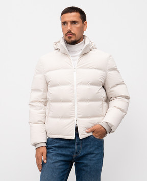 Brunello Cucinelli Бежева пухова куртка MM4911836
