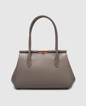 Dolce&Gabbana Бежевая кожаная сумка-тоут Marlene BB7734A3G19