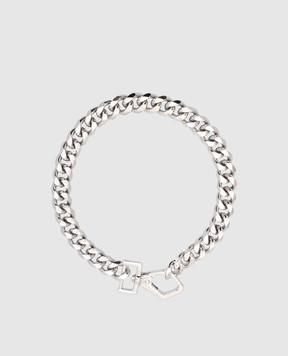 Darkai Сріблястий ланцюг-чокер Cuban DICO0053