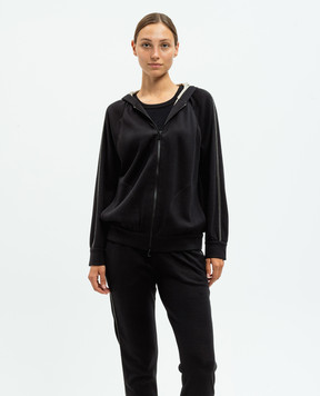 Brunello Cucinelli Черная спортивная куртка с цепочкой мониль MP828SM606