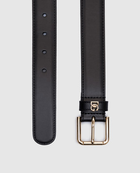 Dolce&Gabbana Черный кожаный ремень с логотипом BE1636AW576