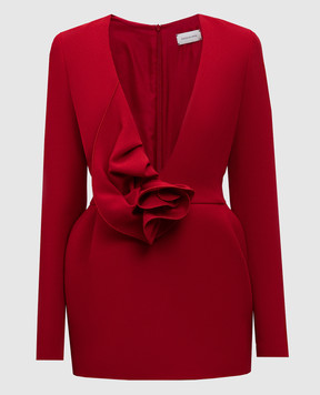 Magda Butrym Червона сукня міні з вовни DRESS37475525