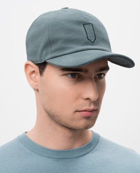Canali Зеленая кепка с вышивкой YA00075H101