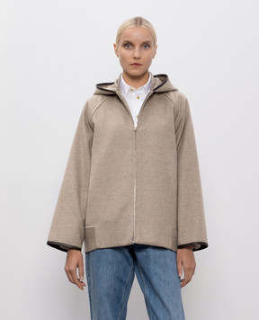 Bottega Veneta Бежева куртка з вовни та кашеміру 834986V3OO0
