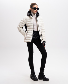 Moncler Grenoble Белая горнолыжная пуховая куртка Bruche J20981A000355399D