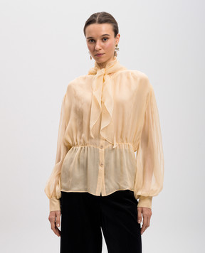Valentino Жовта блуза із шовку 6B3AB7C62UP