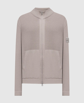 Stone Island Серый кардиган с кашемиром K1S155100002S00FA