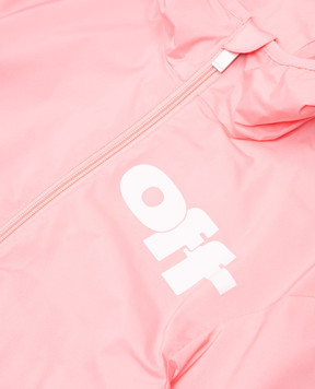 Off-White Дитяча рожева спортивна куртка з принтом логотипа OGEB004S25FAB001