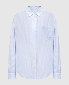 Alexander Wang Голубая рубашка в полоску 4WC2251013