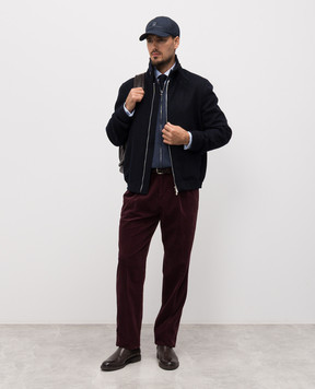 Cashmere&Whiskey Кардиган синій з кашеміру MU8671312341R