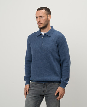Brunello Cucinelli Синий свитер из кашемира M2229525