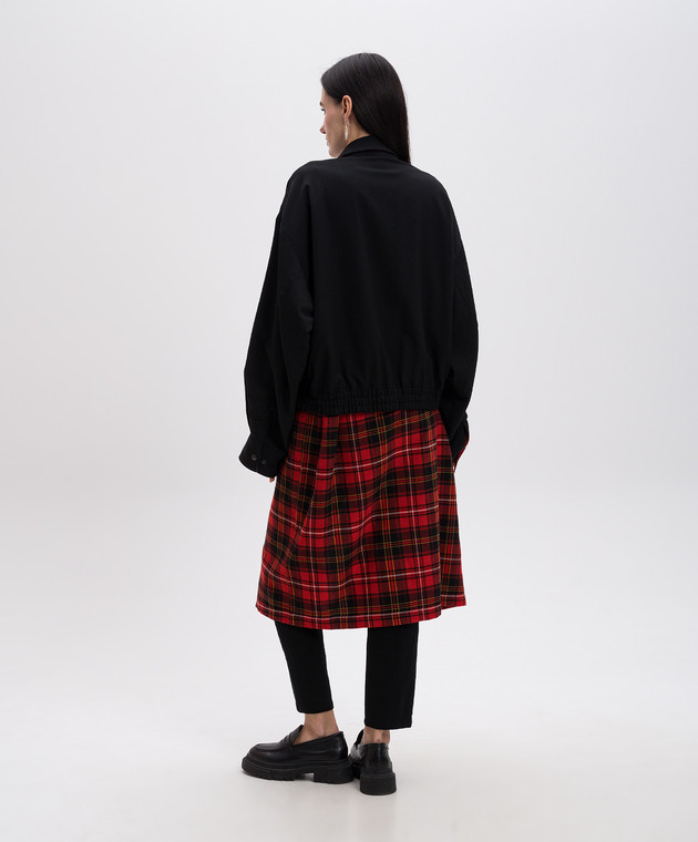 Y`S Yamamoto Червоне двостороннє пальто з вовни подвійної конструкції YOC44130 зображення 5