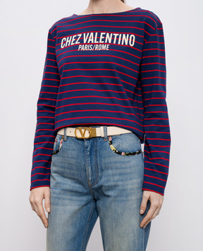 Valentino Шкіряний двосторонній ремінь VLogo Signature 7W2T0SQ3IYR