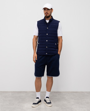 Brunello Cucinelli Синий пуховый жилет MM4911711