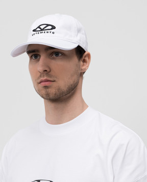 Vetements Біла кепка з вишивкою логотипа UA66CA100W