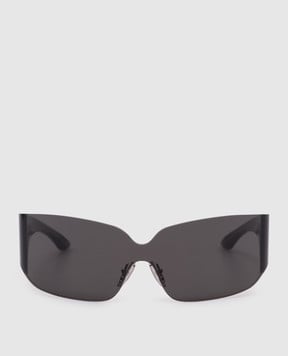 Balenciaga Чорні сонцезахисні окуляри Mono Square 830307T0003w