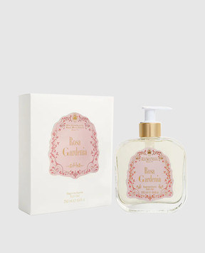 Santa Maria Novella Женский гель для душа Rosa Gardenia в стеклянной емкости с дозатором 250 мл. ROSAGARDENIAGEL250ml
