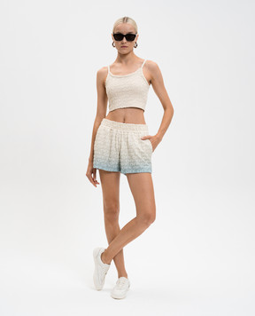Off-White Бежевый топ с логотипом 2AD27KT25JER001
