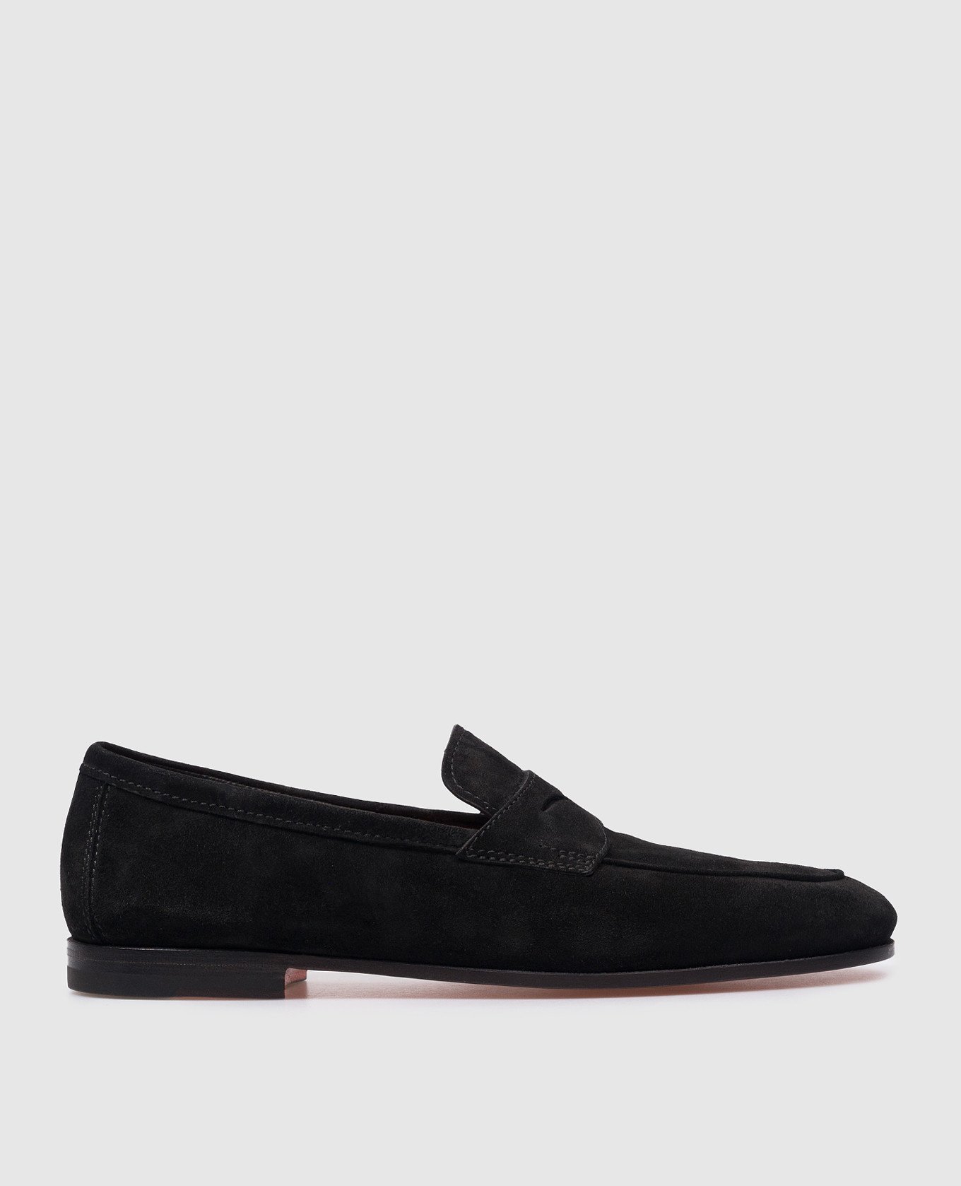 Carlo black suede loafers