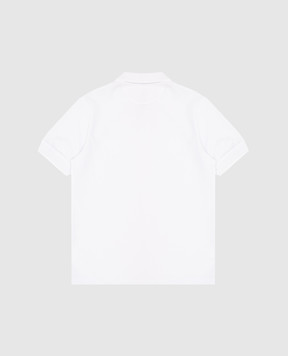 Brunello Cucinelli Дитяче блакитне поло з принтом BE854T319A
