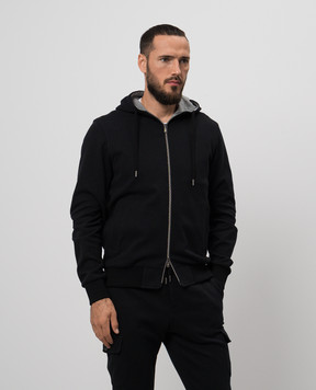CAPOBIANCO Черная спортивная куртка с логотипом 17M415DF004656BLACK