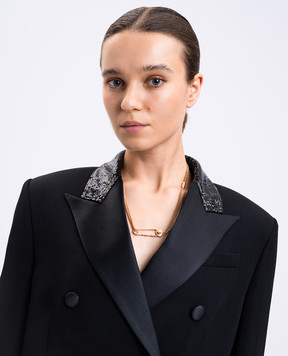 Versace Золотистий ланцюжок з брендовою шпилькою 10202561A00620