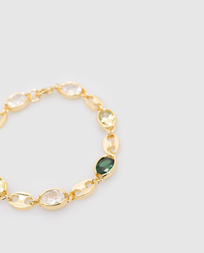 Darkai Золотой браслет-цепочка Mixed Feelings с камнями DIBR0058