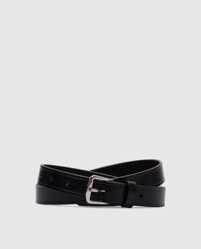 Ann Demeulemeester Черный кожаный пояс Mape B0012595LT128