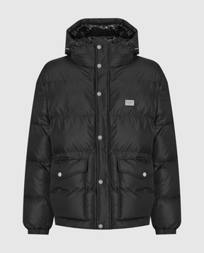 Dolce&Gabbana Чорна куртка з логотипом G9AOKTGG781