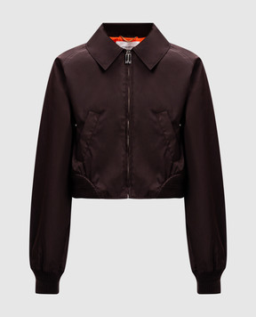 Victoria Beckham Коричнева куртка Harrington 1125WJK006259A