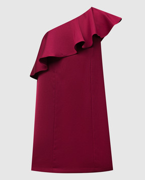 Zac Zac Posen Бордова сукня з воланом 05525329
