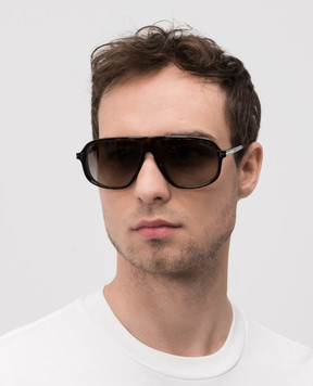 Tom Ford Коричневі сонцезахисні окуляри Guillaume з ефектом градієнта FT1208