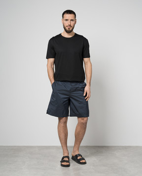 Vetements Синие шорты в полоску с логотипом UE64SS400BW