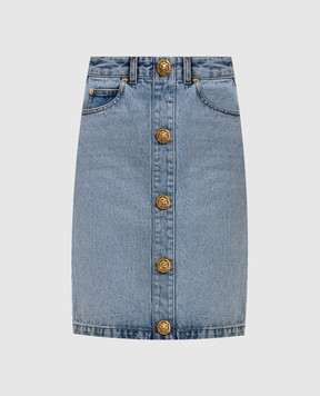 Balmain Блакитна джинсова спідниця FF0LC267DF97