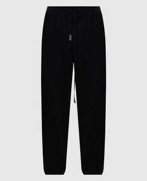 Ann Demeulemeester Черные джоггеры с логотипом B0012486FA185