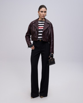 Balmain Джемпер з вовни мериноса в смужку EF0KJ030KI43