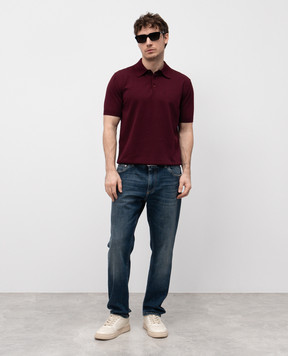 Dolce&Gabbana Бордовое поло GXZ02TJBCFV