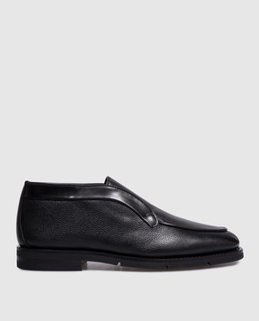 Santoni Черные кожаные дезерты на меху MCNC18392PI2AFUE