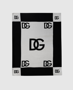 Dolce&Gabbana Плед з візерунком логотипа DG TCE013TCAIM