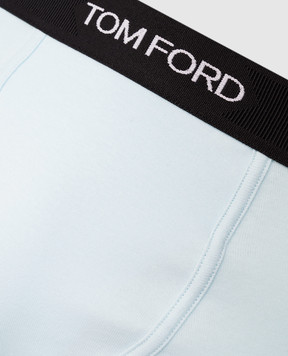 Tom Ford Голубые трусы-боксеры с логотипом T4LC31040