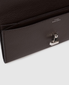 Toteme Коричневий шкіряний гаманець T-Lock 253WAM0041LE0030