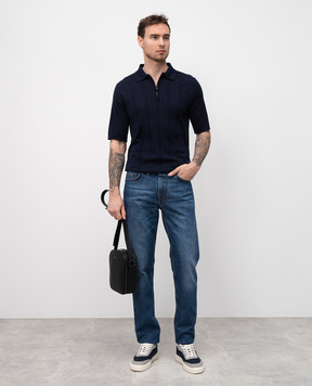 ISAIA Синие джинсы с логотип патч DCRZ07DJ132