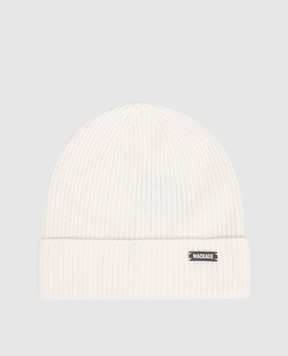Mackage Біла шапка DAWSON з логотипом DAWSON